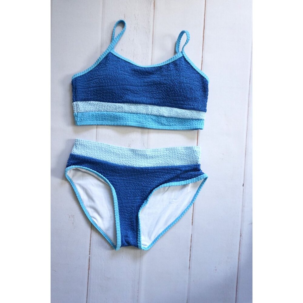 Girls' Two-Tone Bikini Set – Size 13-14Y, NWOT